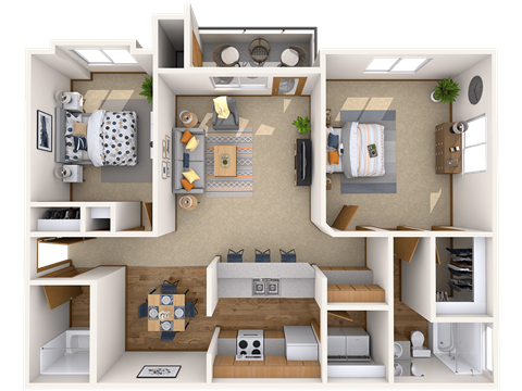 Hilby Station 2 Beds, 2 Baths Spruce (A)